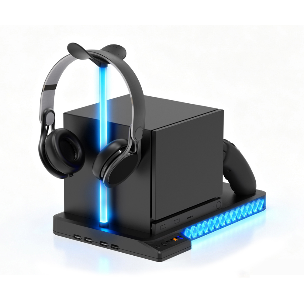 Headset Stand Rgb - For Steam Machine Cooling Charging Dock
