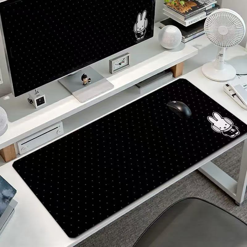Gaming Accessories For Table - Cute Miffy Rabbit Large Mouse Pad