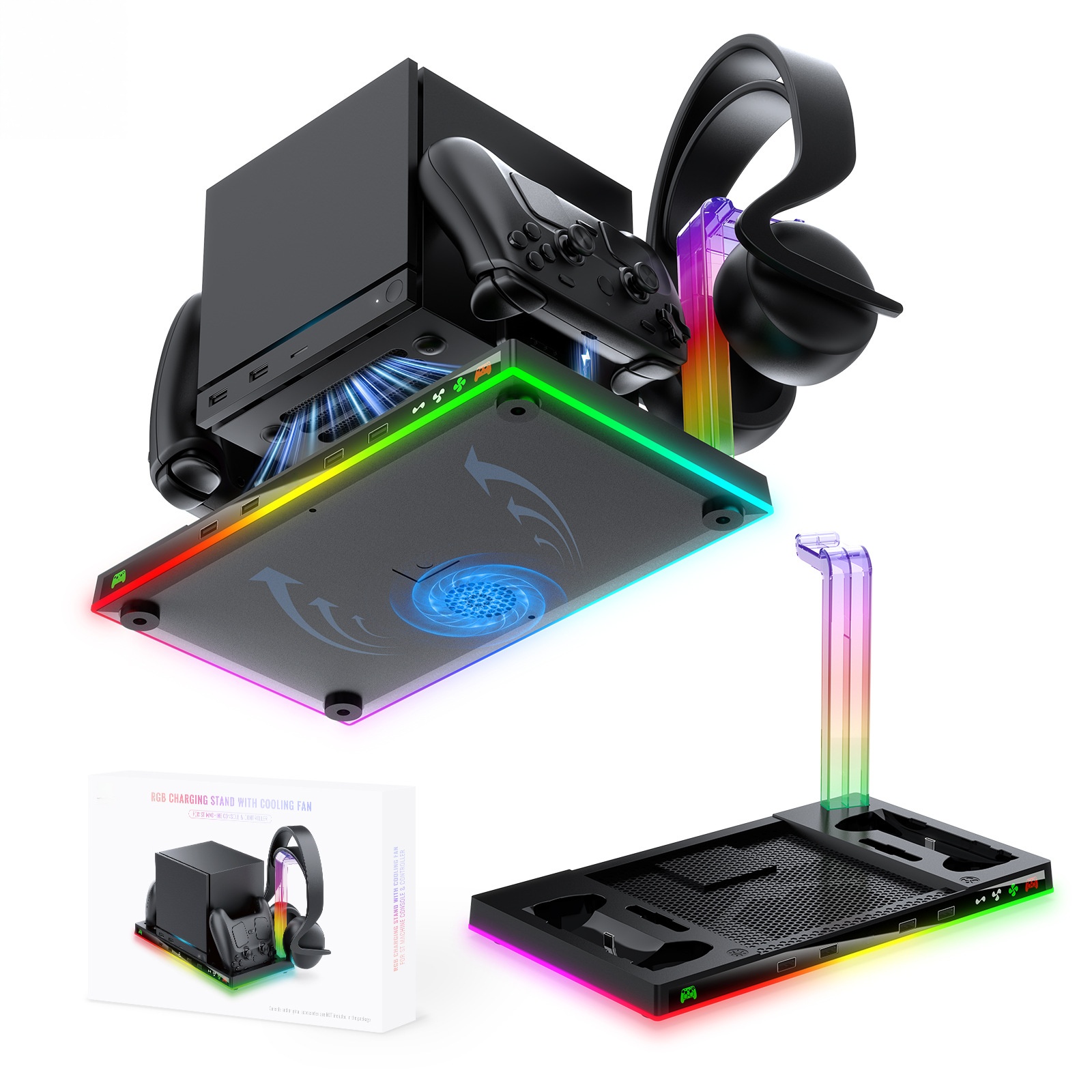 For Steam Controller Stand Cha - Headset Stand Rgb 评论和价格