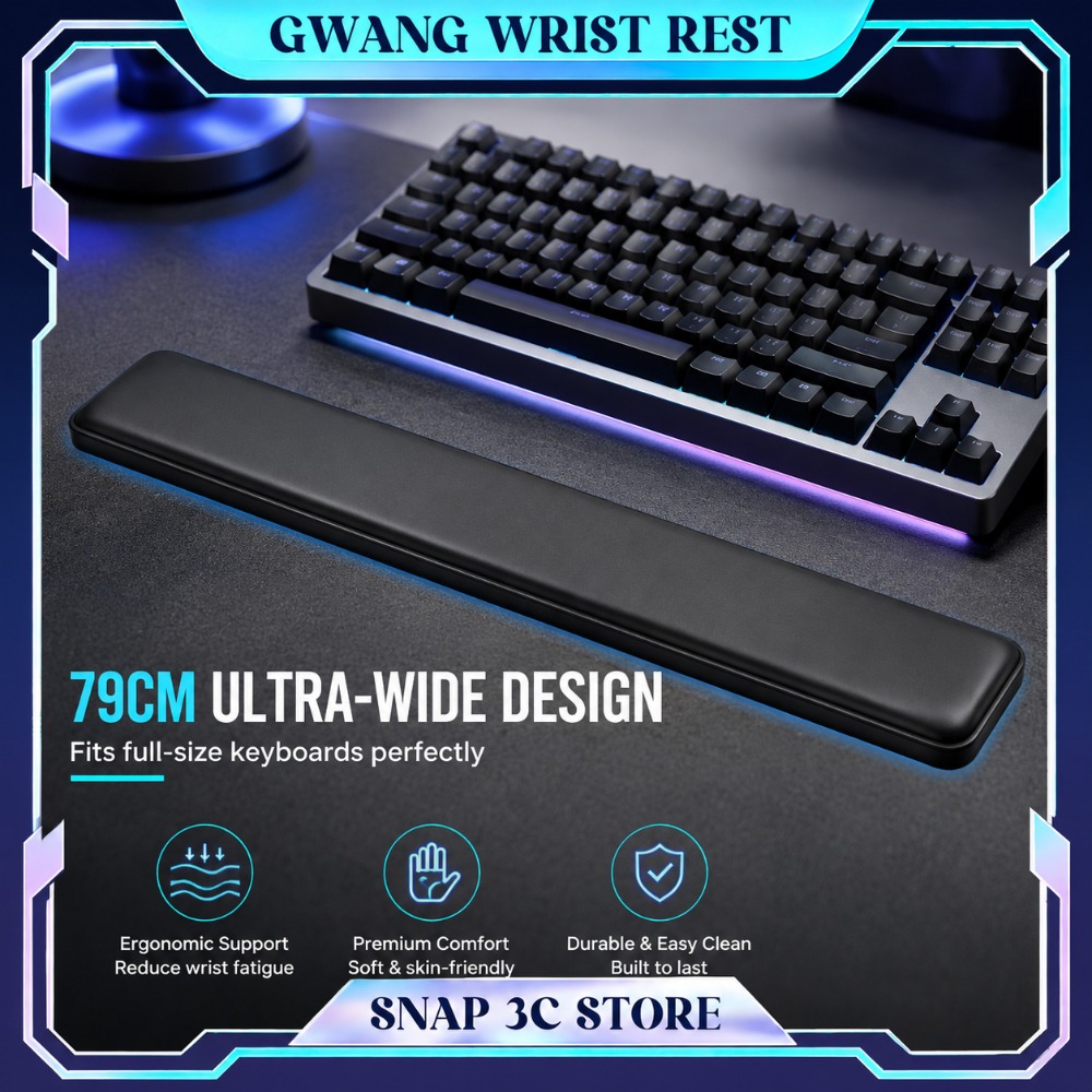GWANG Premium Leather Keyboard - Wrist Rest Ergonomic 评论和价格