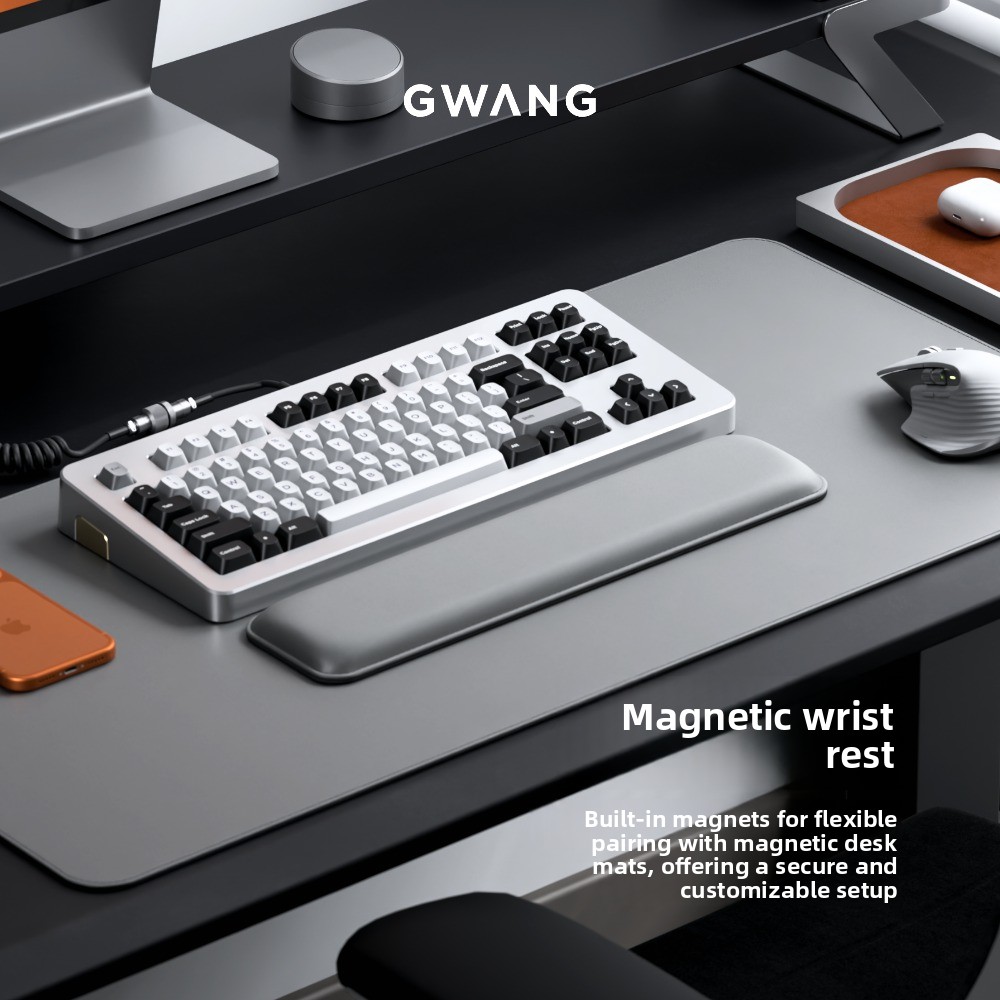 GWANG Premium Leather Keyboard - Wrist Rest Ergonomic 评论和价格