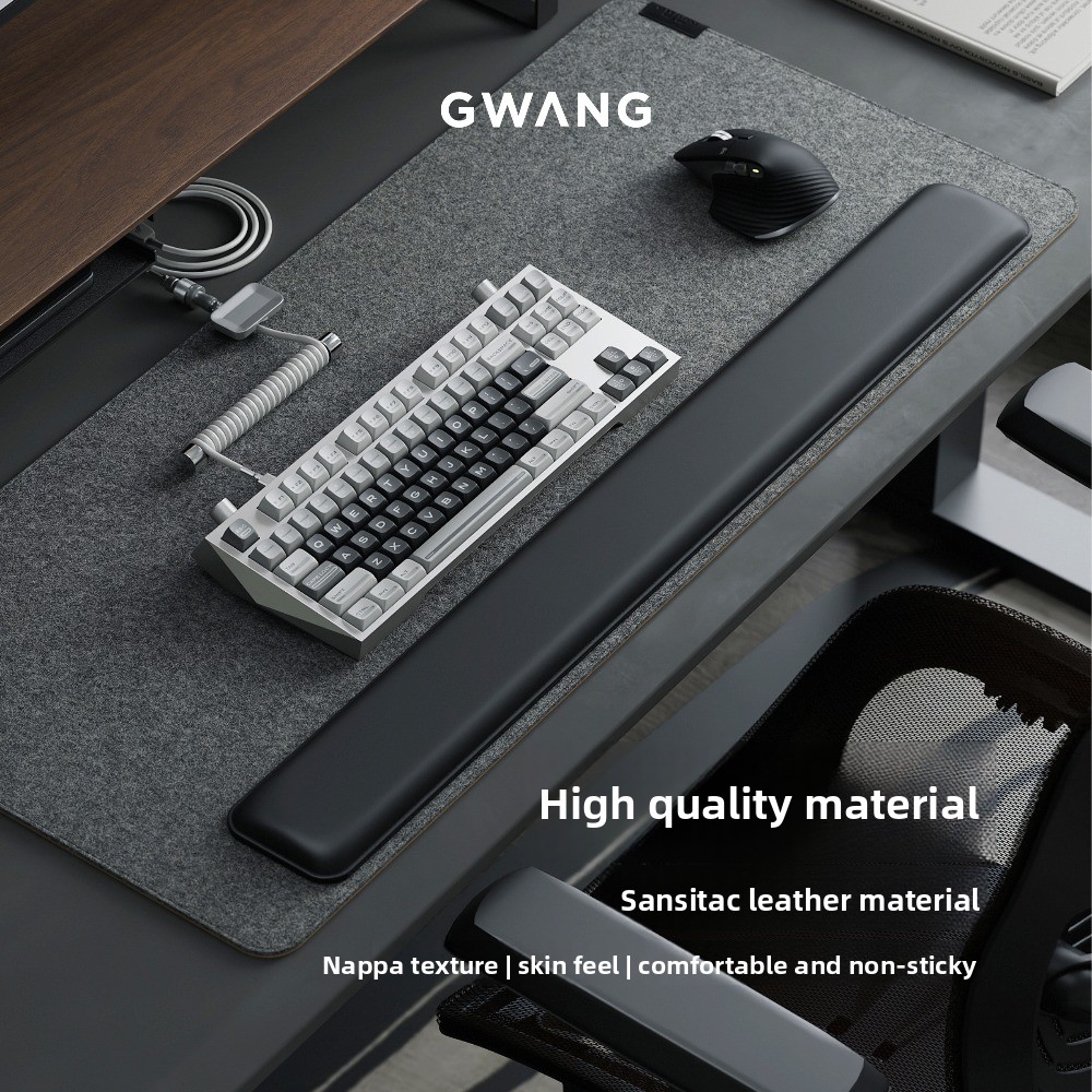 GWANG Premium Leather Keyboard - Wrist Rest Ergonomic 评论和价格