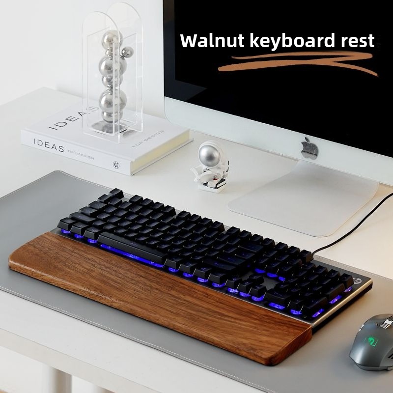 Solid Wood Keyboard Palm Rest  - Wrist Rest Ergonomic 评论和价格