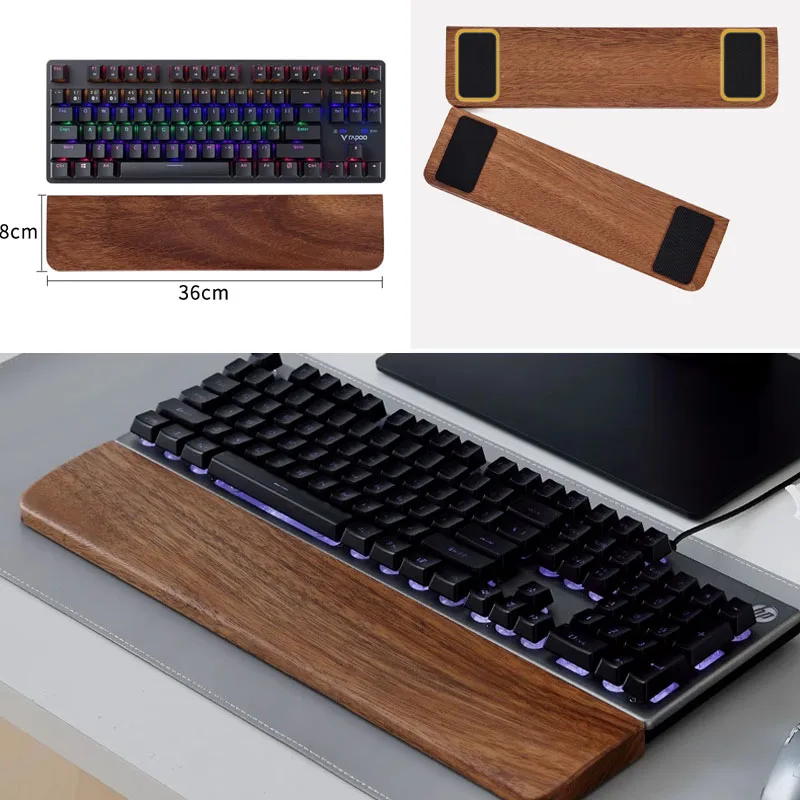Solid Wood Keyboard Palm Rest  - Wrist Rest Ergonomic 评论和价格