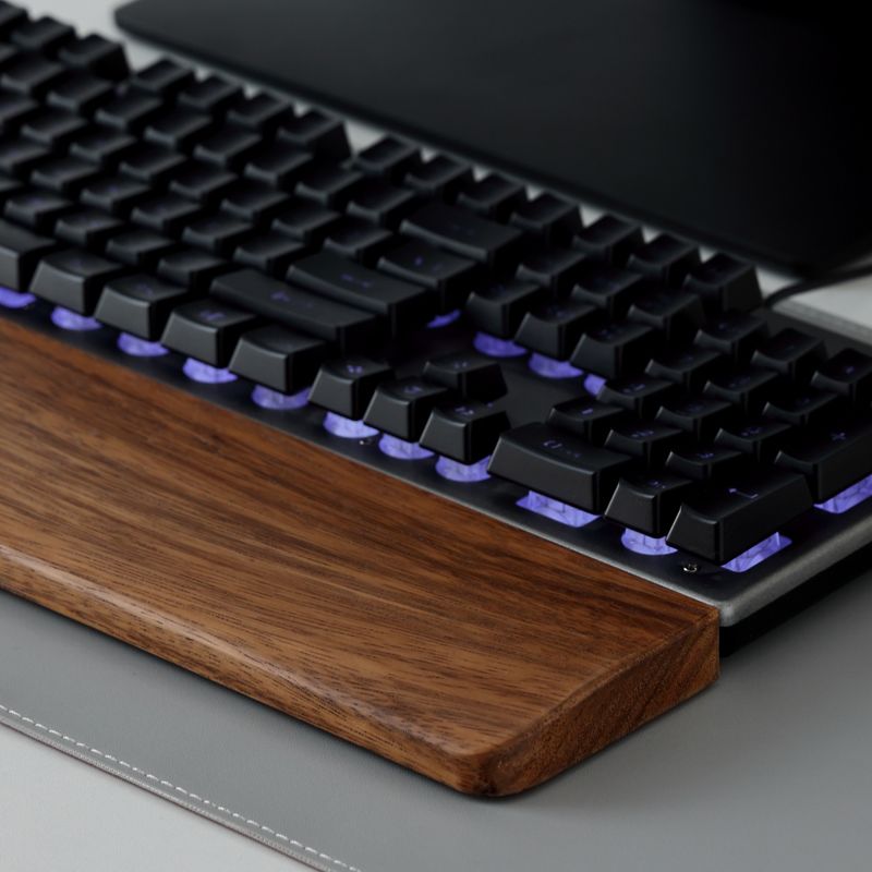 Solid Wood Keyboard Palm Rest  - Wrist Rest Ergonomic 评论和价格