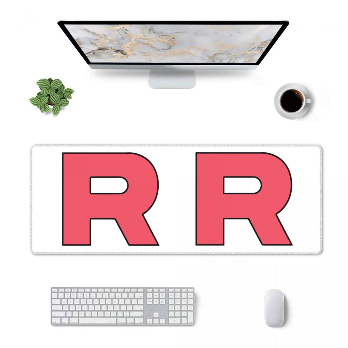 Large Mouse Pad Letter R Team  - Gaming Accessories Logo 评论和价格