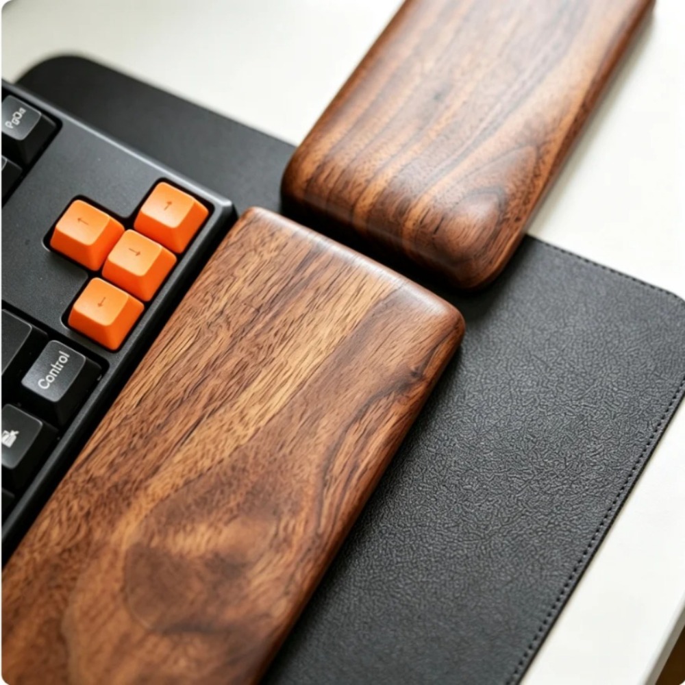Solid Wood Keyboard Holder Con - Wrist Rest Ergonomic 评论和价格